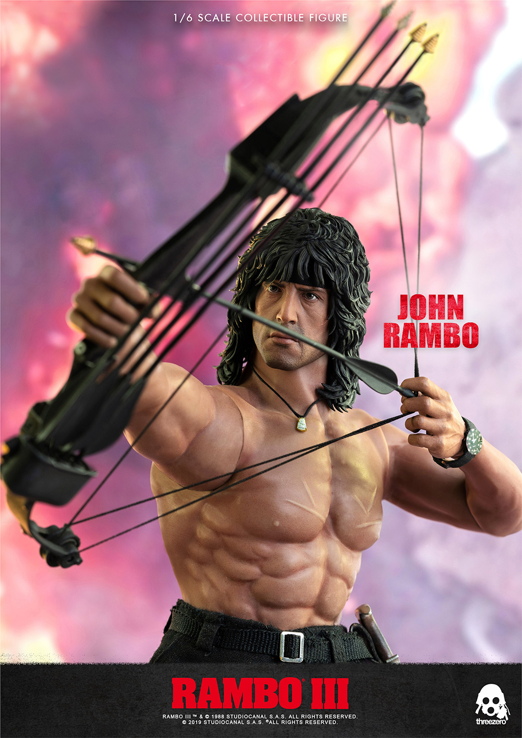 Rambo II figurine 1/6 John Rambo 30 cm - Threezero