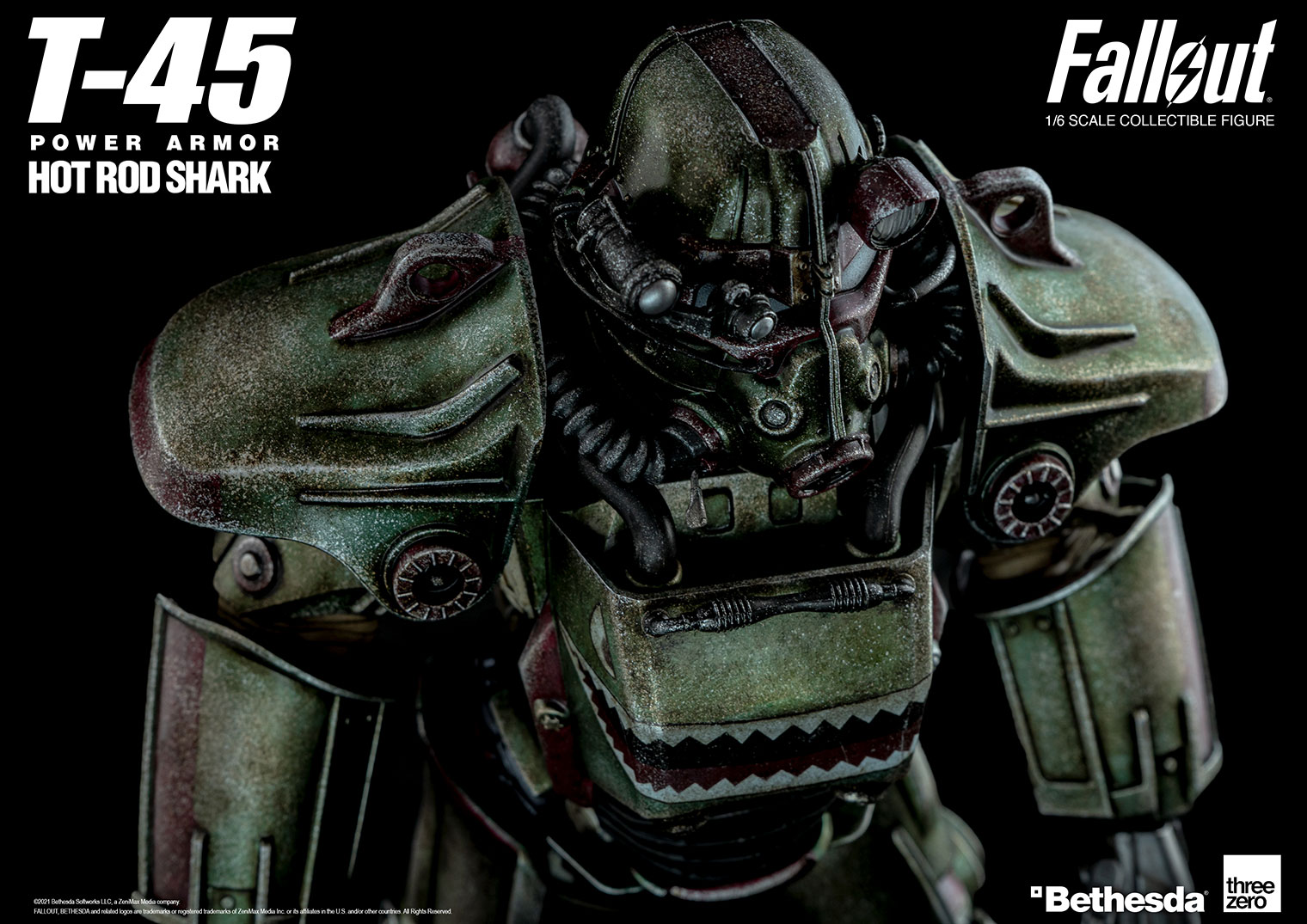 1/6 T-45 Hot Rod Shark Armor Pack(1/6 T-45 ホットロッドシャーク・アーマー・パック) Fallout(フォールアウト) フィギュア用アクセサリ threezero(スリーゼロ)