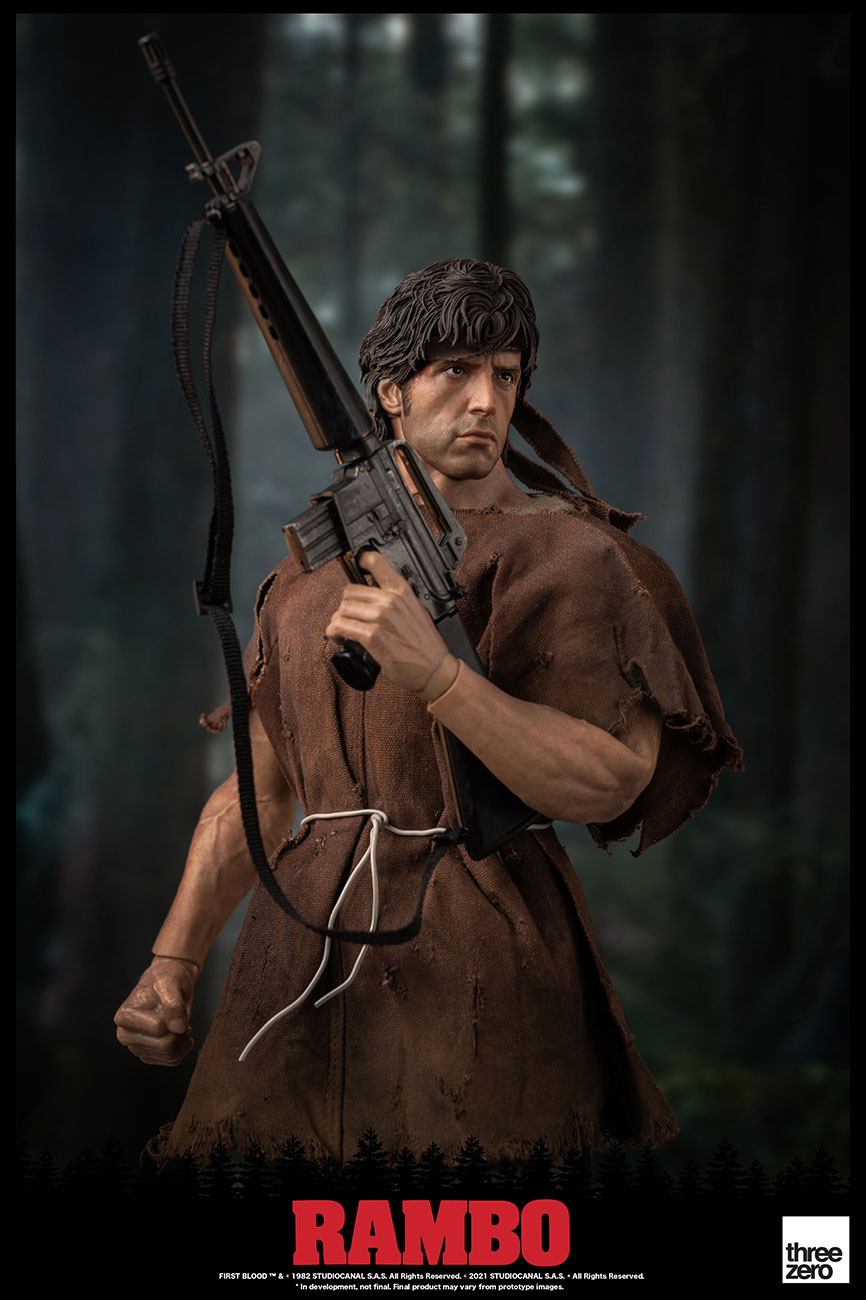 Threezero Rambo I Figurine 1/6 John Rambo 30 cm : : Jeux et Jouets