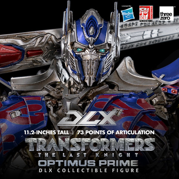 threezero Transformers The Last Knight DLX Optimus Prime Action Figure New