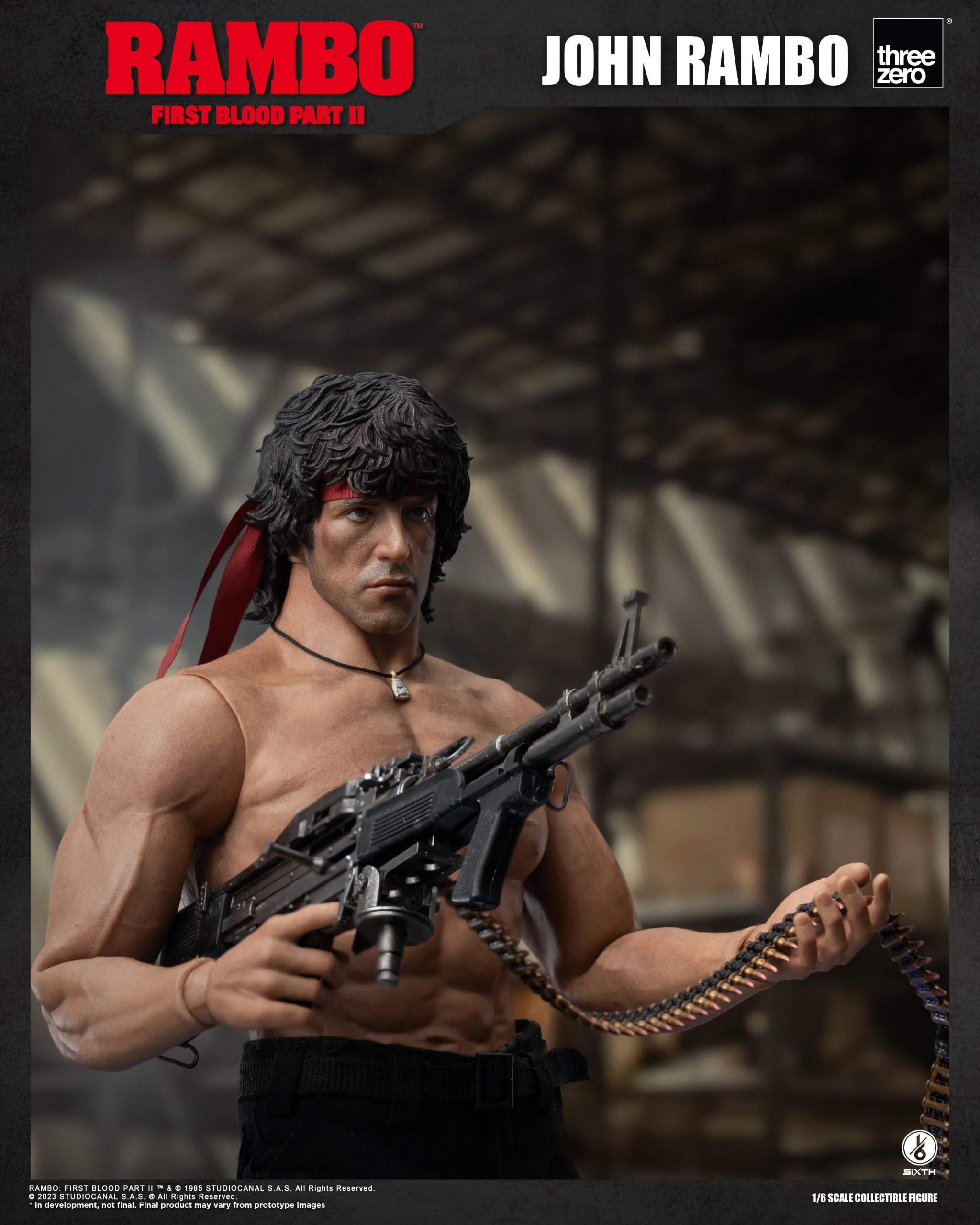  threezero Rambo: First Blood John Rambo 1:6 Scale Collectible  Figure,Multicolor : Toys & Games